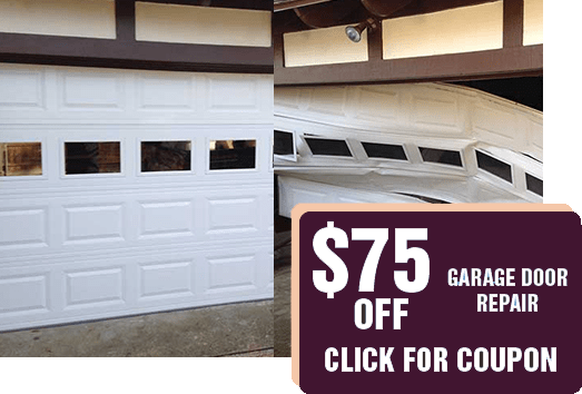 before and after garage door